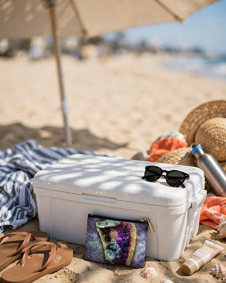 Zipper Pouch: The Purple Shell