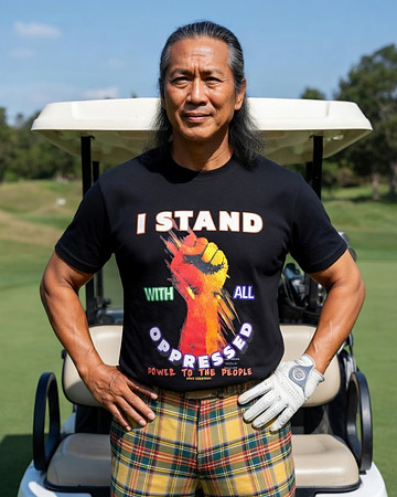 I Stand With All Oppressed - Power To The People: Active T-Shirt