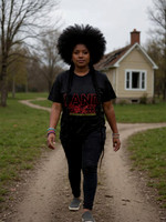 Landback Feather Flyer: Active T-Shirt (Black)