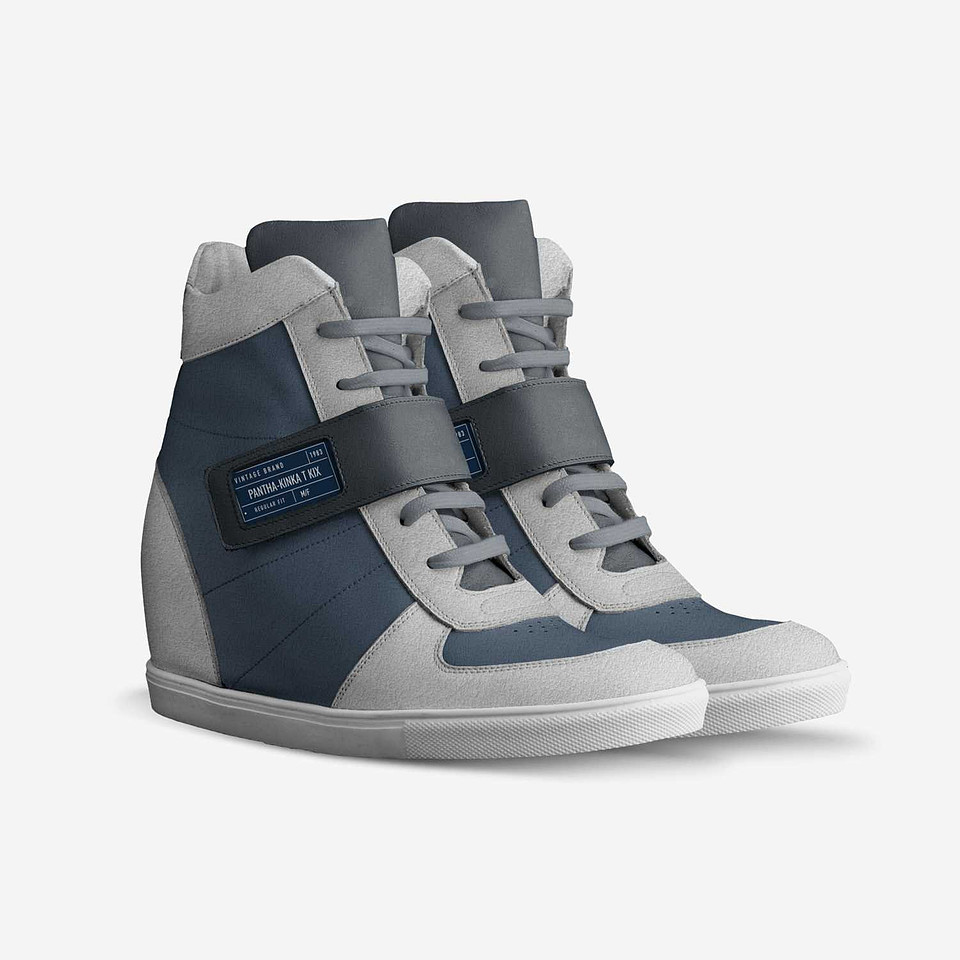 High Top Wedge Sneakers: Pantha