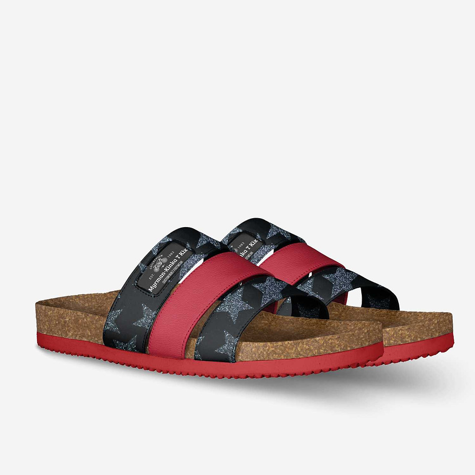 Stripe Sandals: Myrman