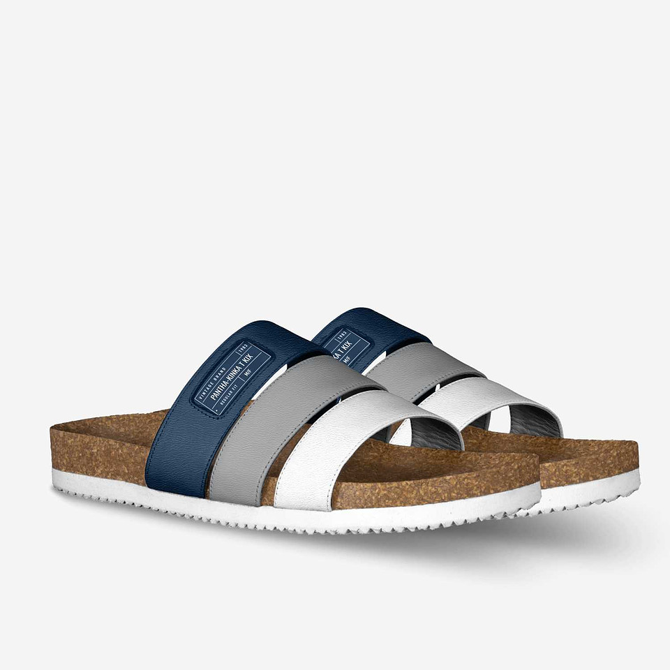 Stripe Sandals: Pantha