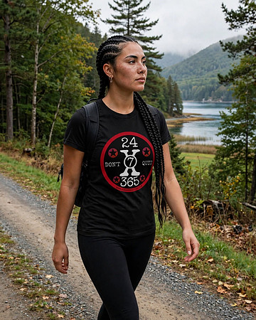 Bella+Canvas Tri-blend Long Sleeve Shirt: 24X7X365 Don't Quit