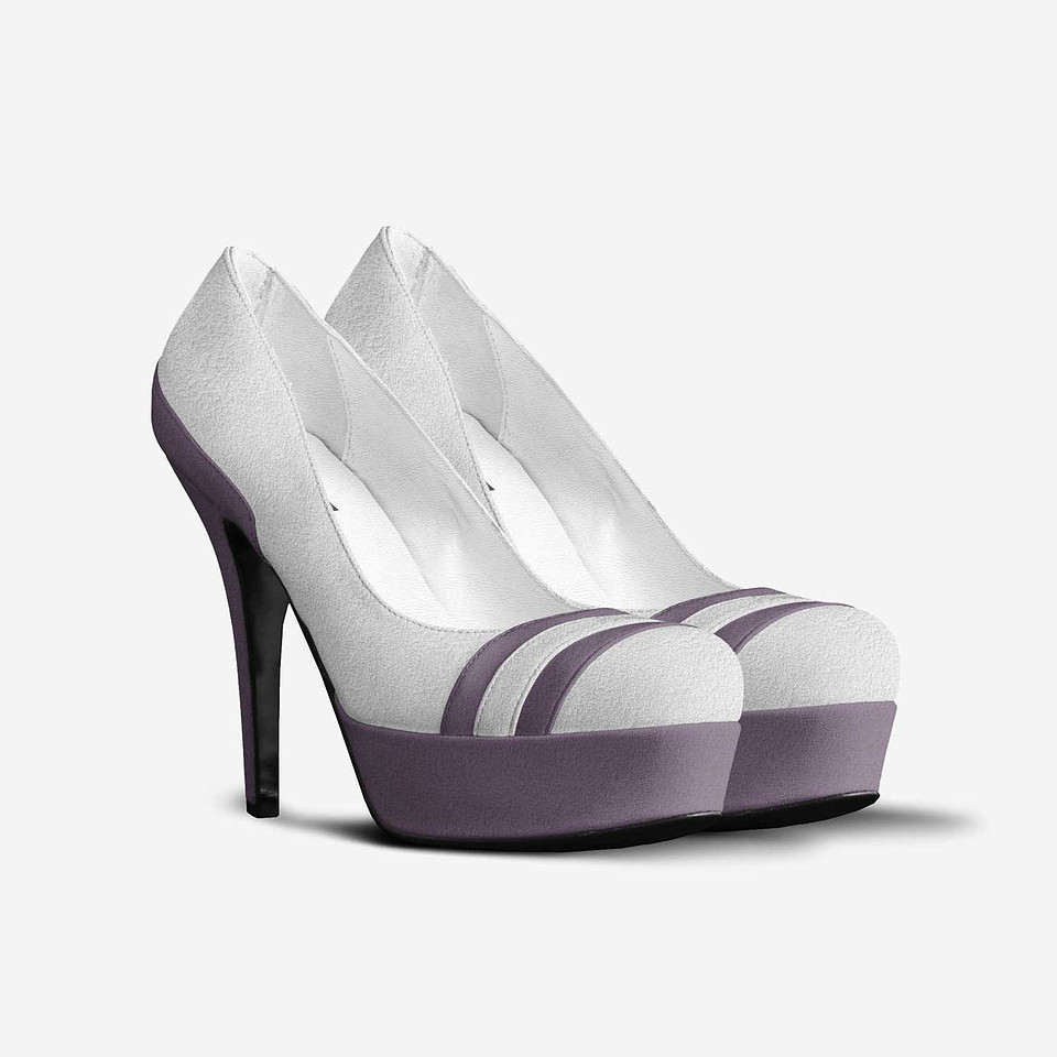 Striped Platform Pumps: Pantha