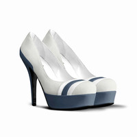 Striped Platform Pumps: Pantha