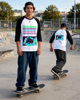 P.H.D. Poor. Hungry. Driven.: Baseball Style ¾ Raglan Sleeve T-Shirt (White/Black)