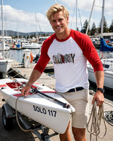 Solidarity (1): Baseball Style ¾ Raglan Sleeve T-Shirt  (White/Red)