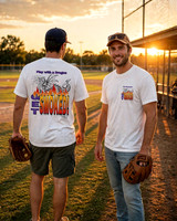 Value T-Shirt (White): Play With A Dragon. Get Smoked