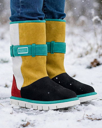 Belted Mid Boots: Aho