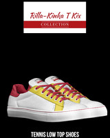 Tennis Low Top Sneakers (White): Rilla