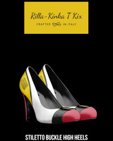 Stiletto Buckle High Heels: Rilla