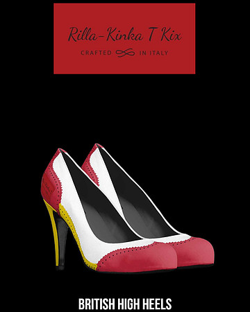 British High Heels (White): Rilla