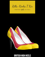 British High Heels (Yellow): Rilla