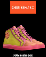 Sporty High Top Shoes: Sherbi