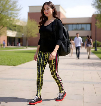 Hand-Sewn Full Length Leggings: Ziggy