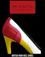 British High Heels (White): Rilla