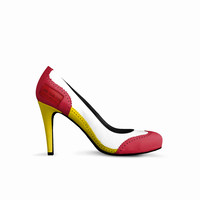 British High Heels (White): Rilla