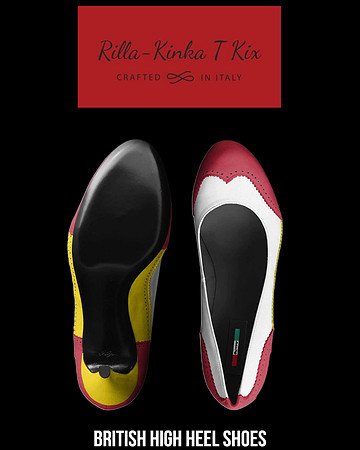 British High Heels (White): Rilla