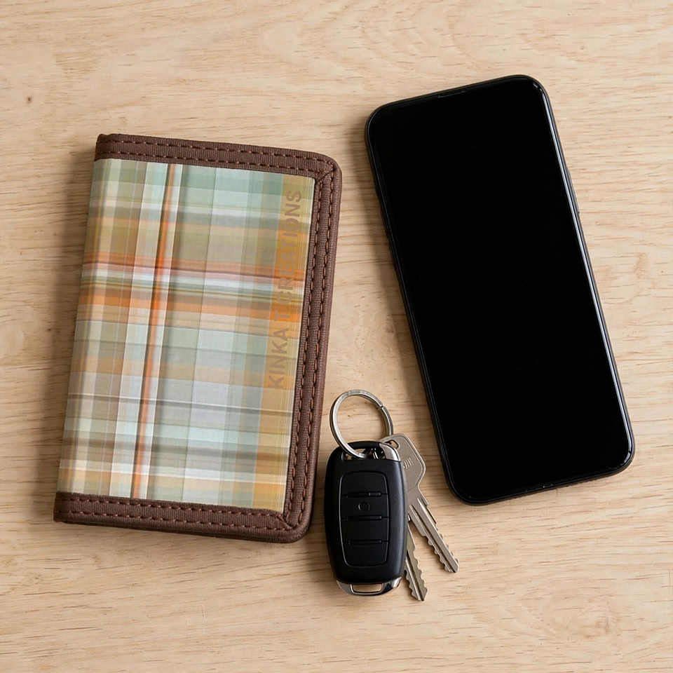 Tri-Fold Nylon Wallet: Aston Plaids