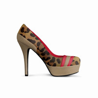 Striped Platform Pumps: Levito