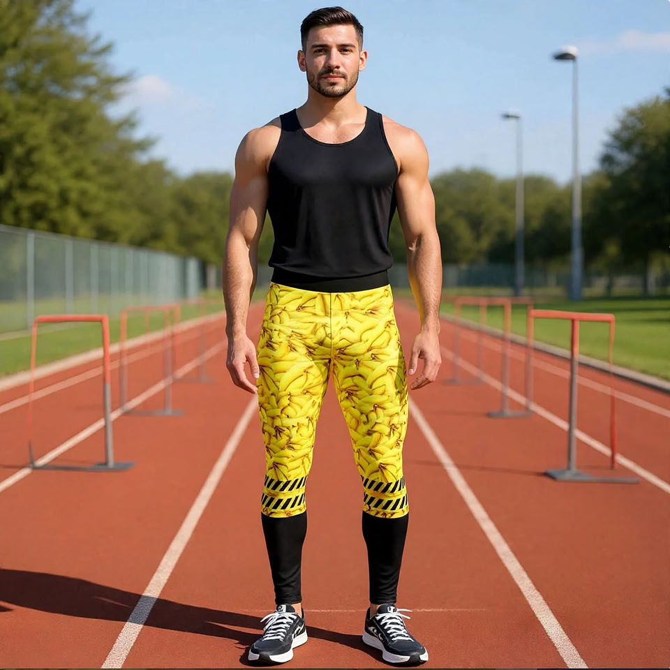 Hand-Sewn Leggings: Bananas