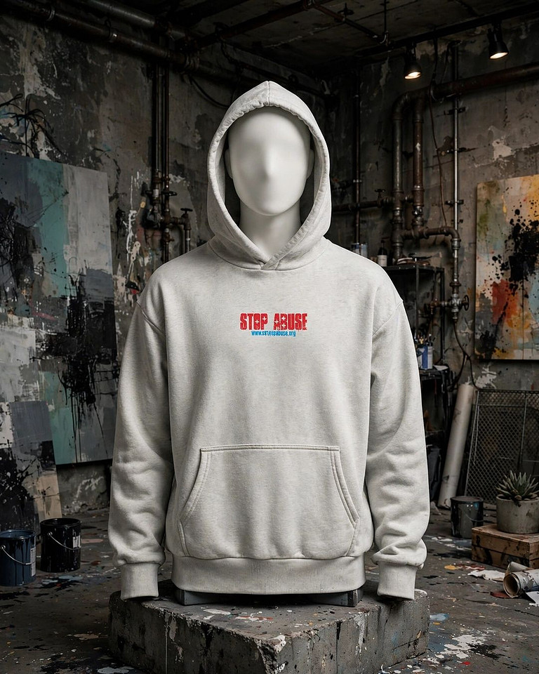 Premium Oversized Sweatshirt (Bone): Stop Abuse