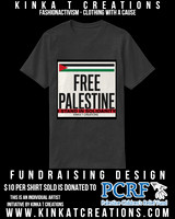 Basic Dark T-Shirt (Heather): Free Palestine - I Stand In Solidarity