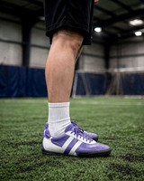 Indoor Soccer Style Striped Shoes: Grapo