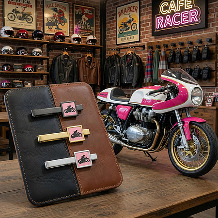 Neck Tie Bars (Pink): Cafe Racer