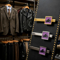 Neck Tie Bars (Purple): Cafe Racer
