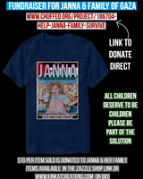 Basic Dark T-Shirt (Navy Blue): Janna From Gaza