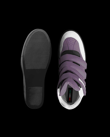 Velcro Wedge Sneakers: Grapo