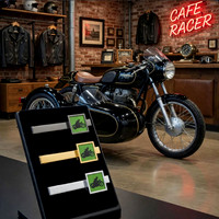Neck Tie Bars (Green): Cafe Racer