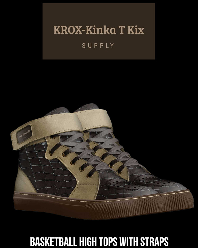 KROX: Basketball High Tops With Straps (Brown)