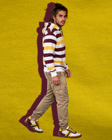 Indoor Style Striped Soccer Shoes: Trojan