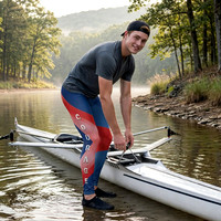 Courage (Red): Hand-Sewn Leggings