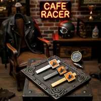 Neck Tie Bars (Orange): Cafe Racer