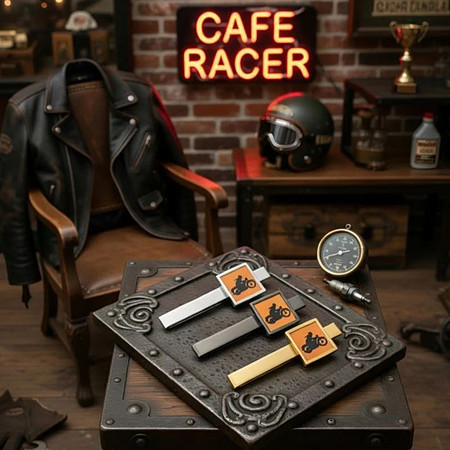 Neck Tie Bars (Orange): Cafe Racer