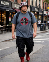 Oversized T-Shirt (Navy): 24x7x365 Don't Quit