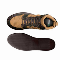 Retro Basketball High Top Shoes (Tan): Rambot