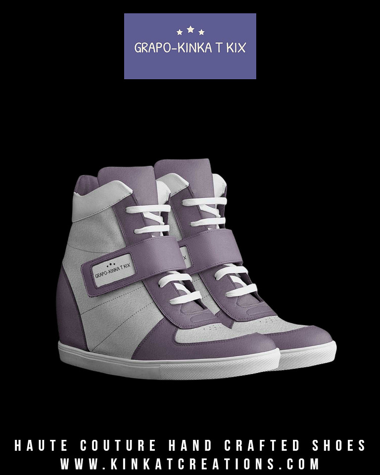 High Top Wedge Sneakers: Grapo