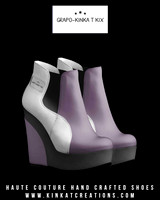 Wedge Ankle Boots: Grapo