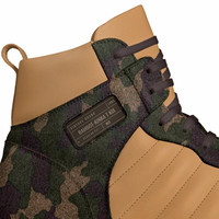 Retro Basketball High Top Shoes (Tan): Rambot