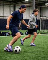 Indoor Soccer Style Striped Shoes: Grapo