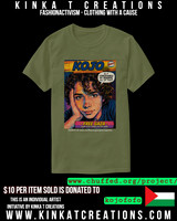 Basic Dark T-Shirt (Fatigue Green): Kojo From Gaza