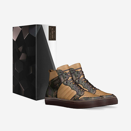Retro Basketball High Top Shoes (Tan): Rambot
