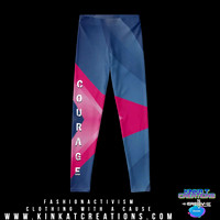 Courage (Pink): Hand-Sewn Leggings