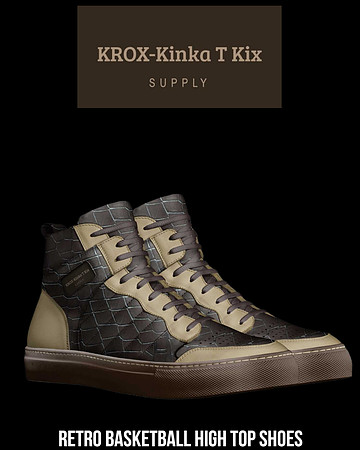 Retro Basketball High Tops (Tan): KROX