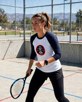 Baseball Style ¾ Raglan Sleeve T-Shirts  (White & Navy): 24x7x365 Don't Quit (RB)