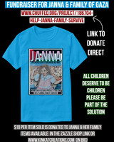 Basic Dark T-Shirt (Teal): Janna From Gaza